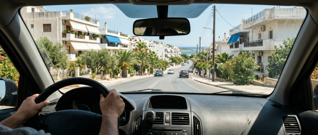 Οδήγηση στην Ελλάδα για πρώτη φορά από τη θέση του οδηγού